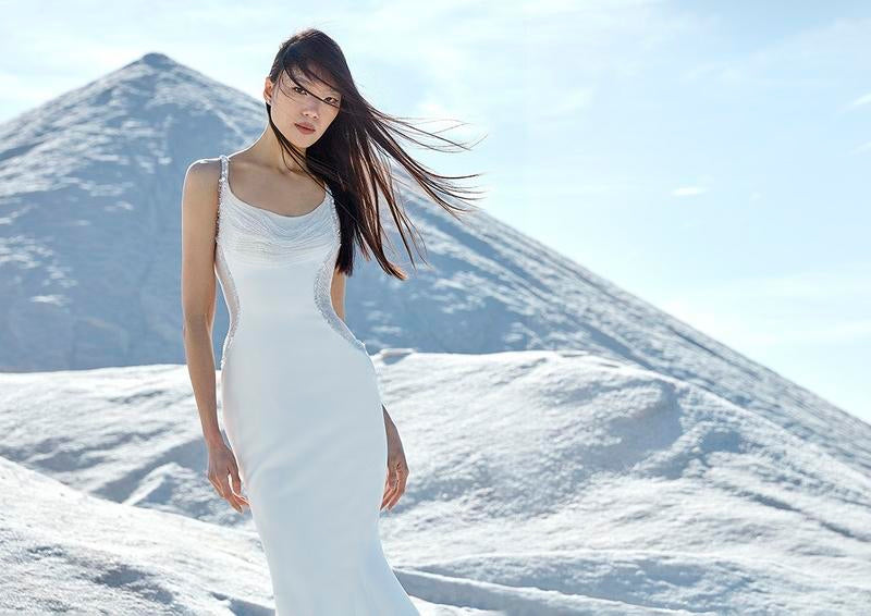 PRONOVIAS ANGELIC - ATELIER CREPE WEDDING DRESS
