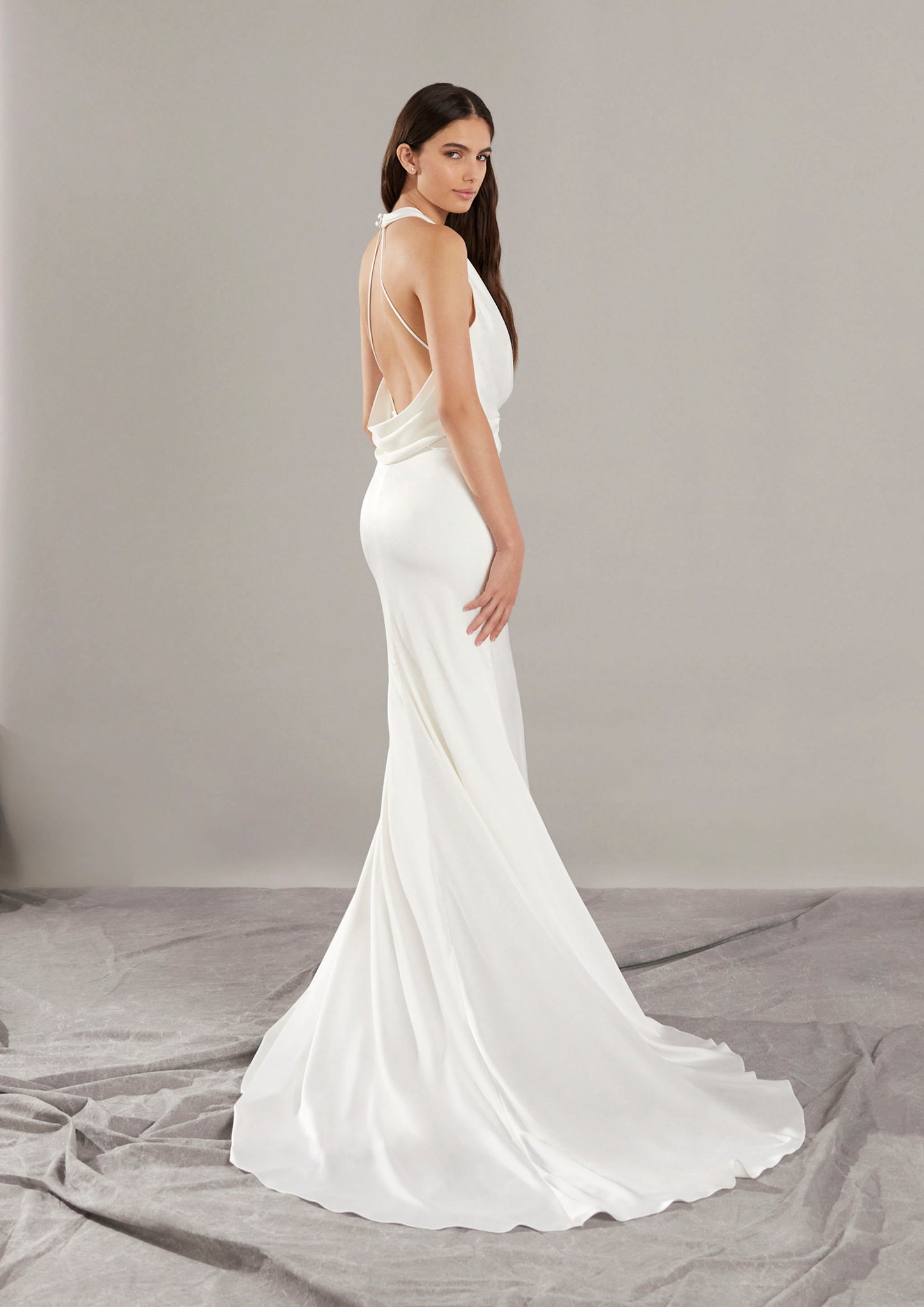 PRONOVIAS GABRIELL HALTER NECK WEDDING DRESS - 2025