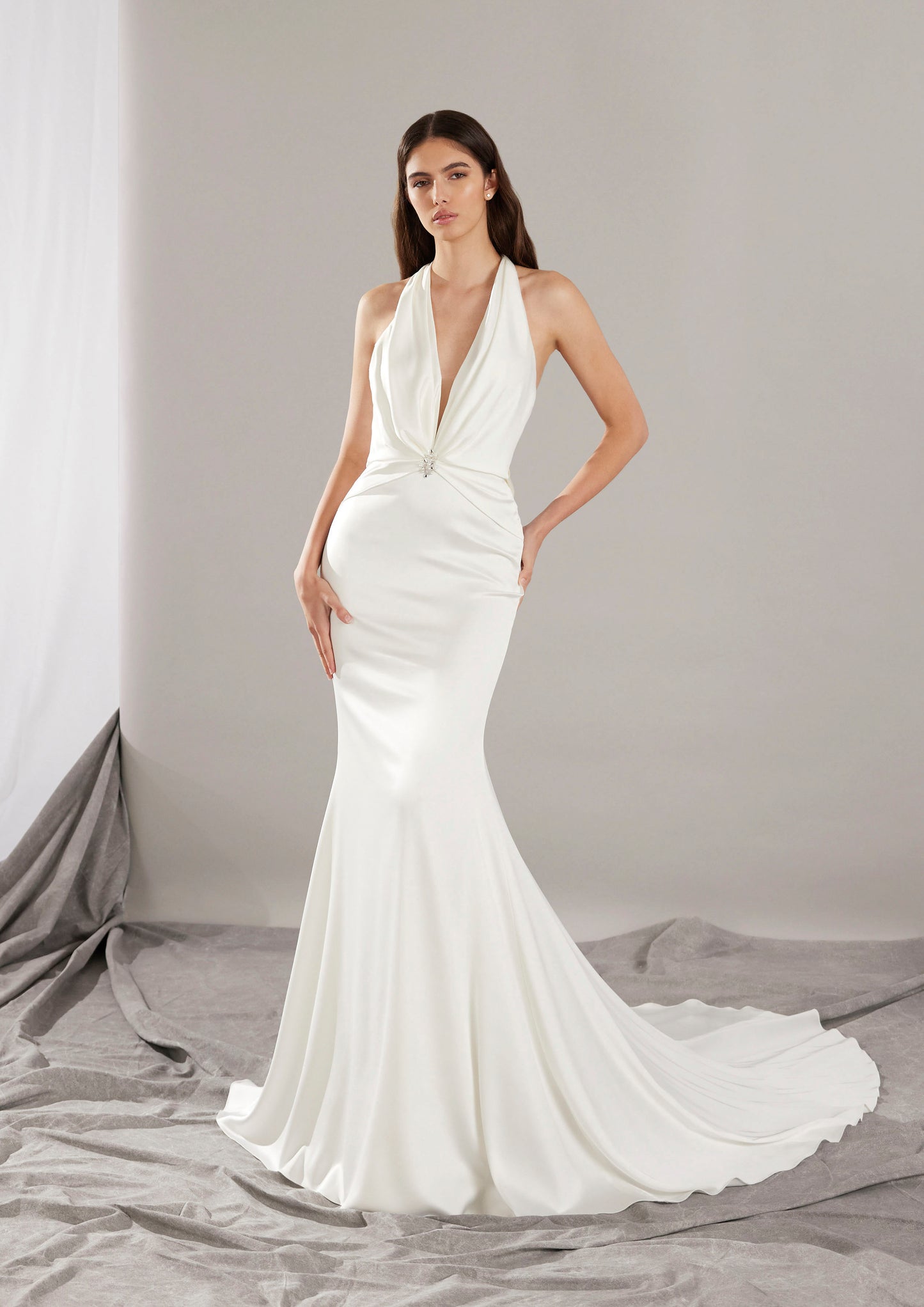Pronovias Gabriell | Halter Neck Wedding Dress