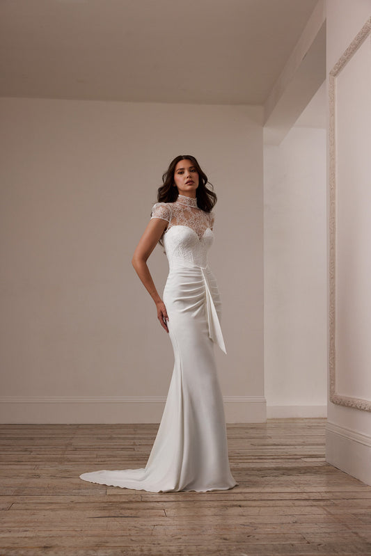 SUZANNE NEVILLE 2025 CASCADE WEDDING DRESS