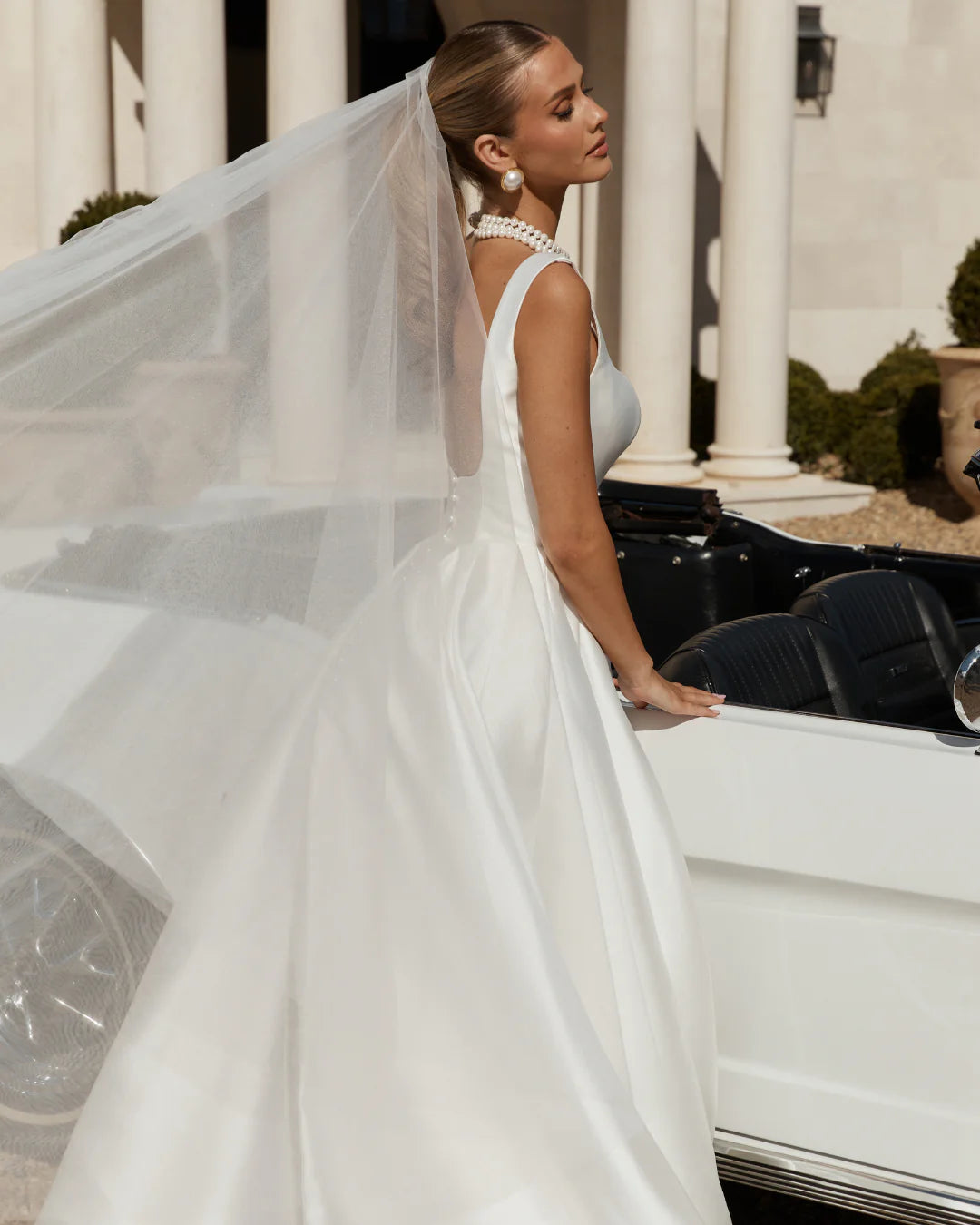 JANE HILL NAVY WEDDING DRESS