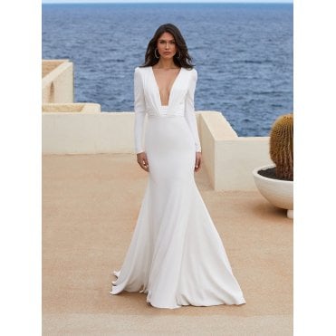 Pronovias 2021 COLLECTION ADRIENNE WEDDING DRESS