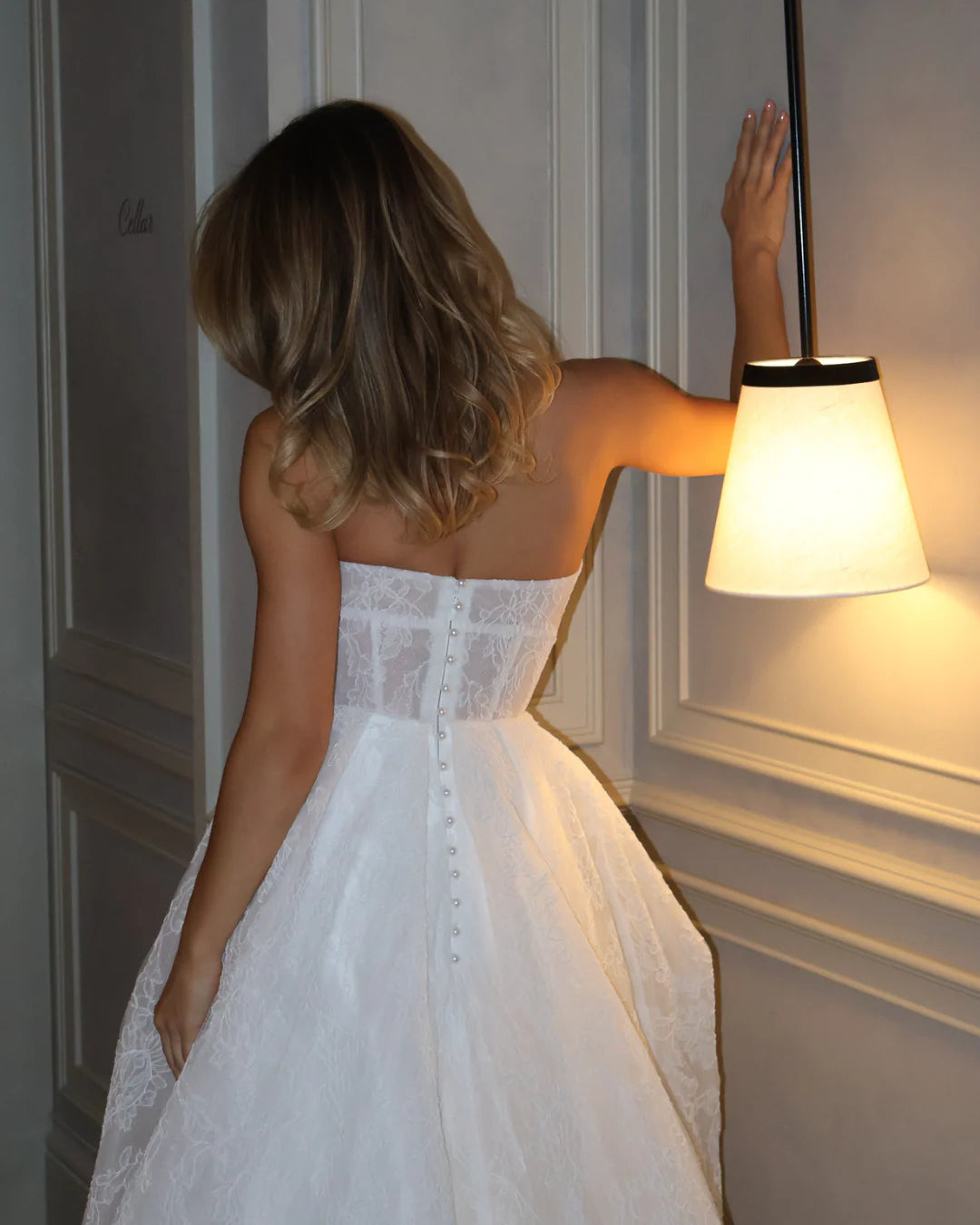 JANE HILL CAMERON LACE WEDDING DRESS