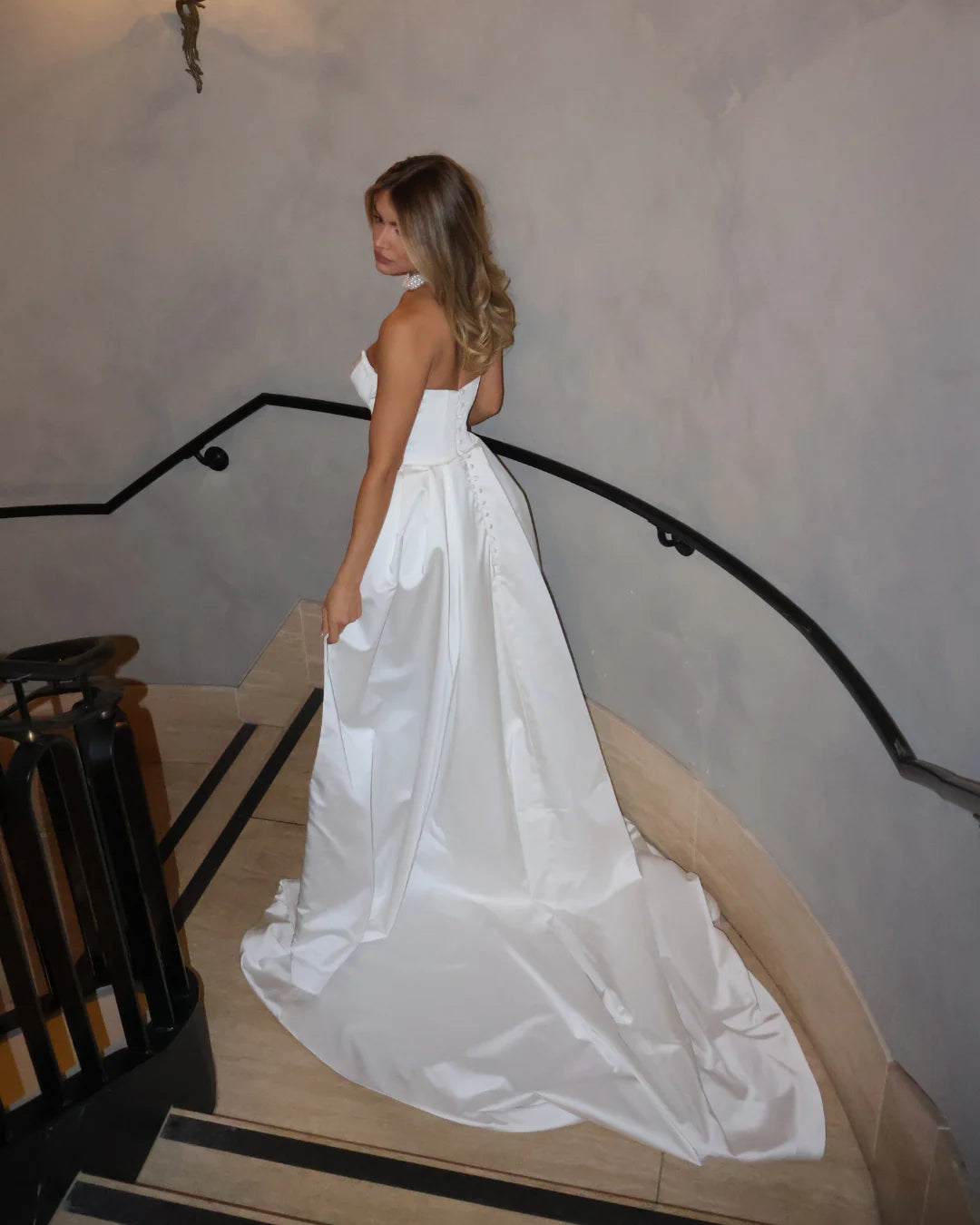 JANE HILL SATIN HUNTLEIGH WEDDING DRESS