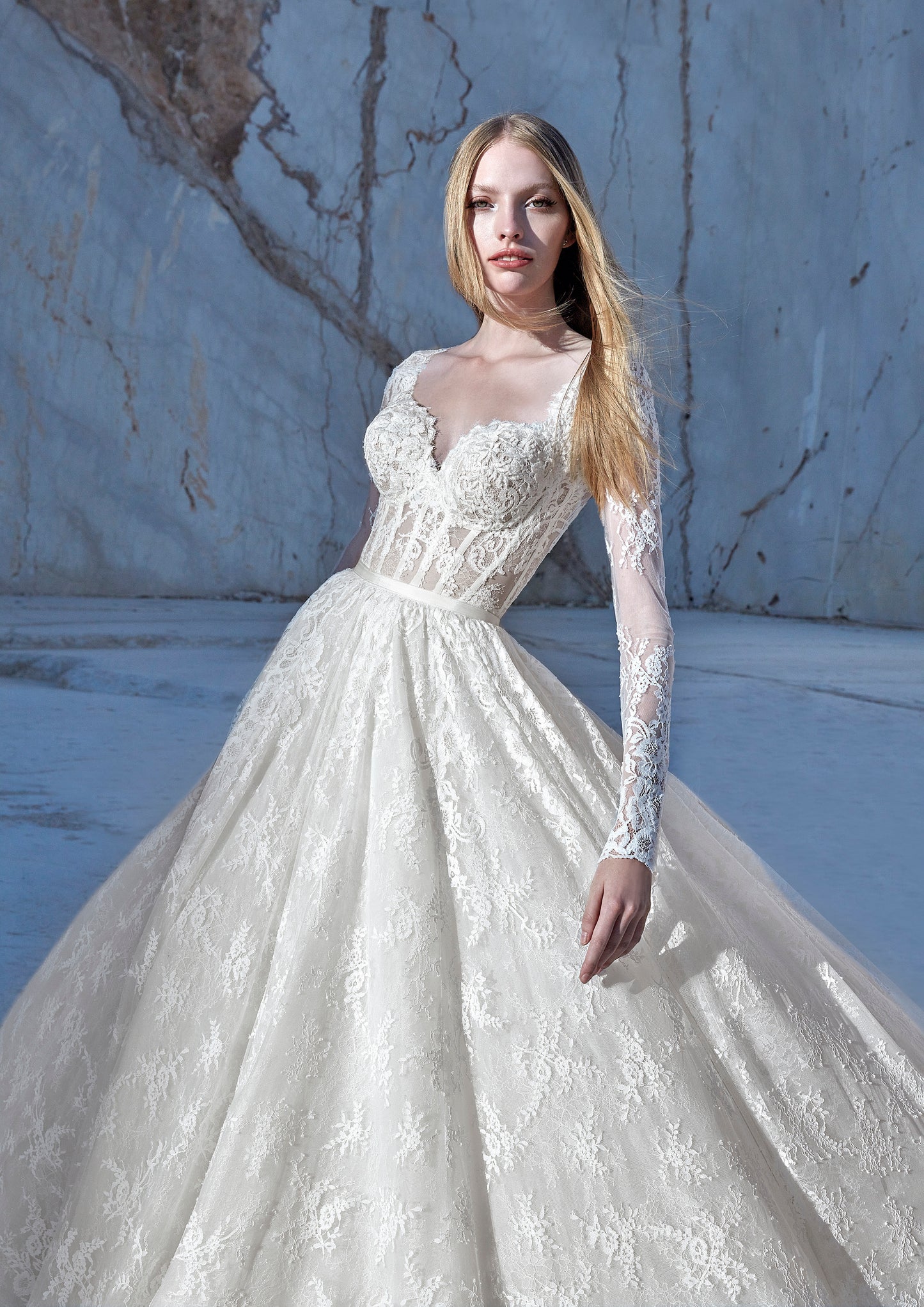 Lush Atelier Pronovias Lace Wedding Dress