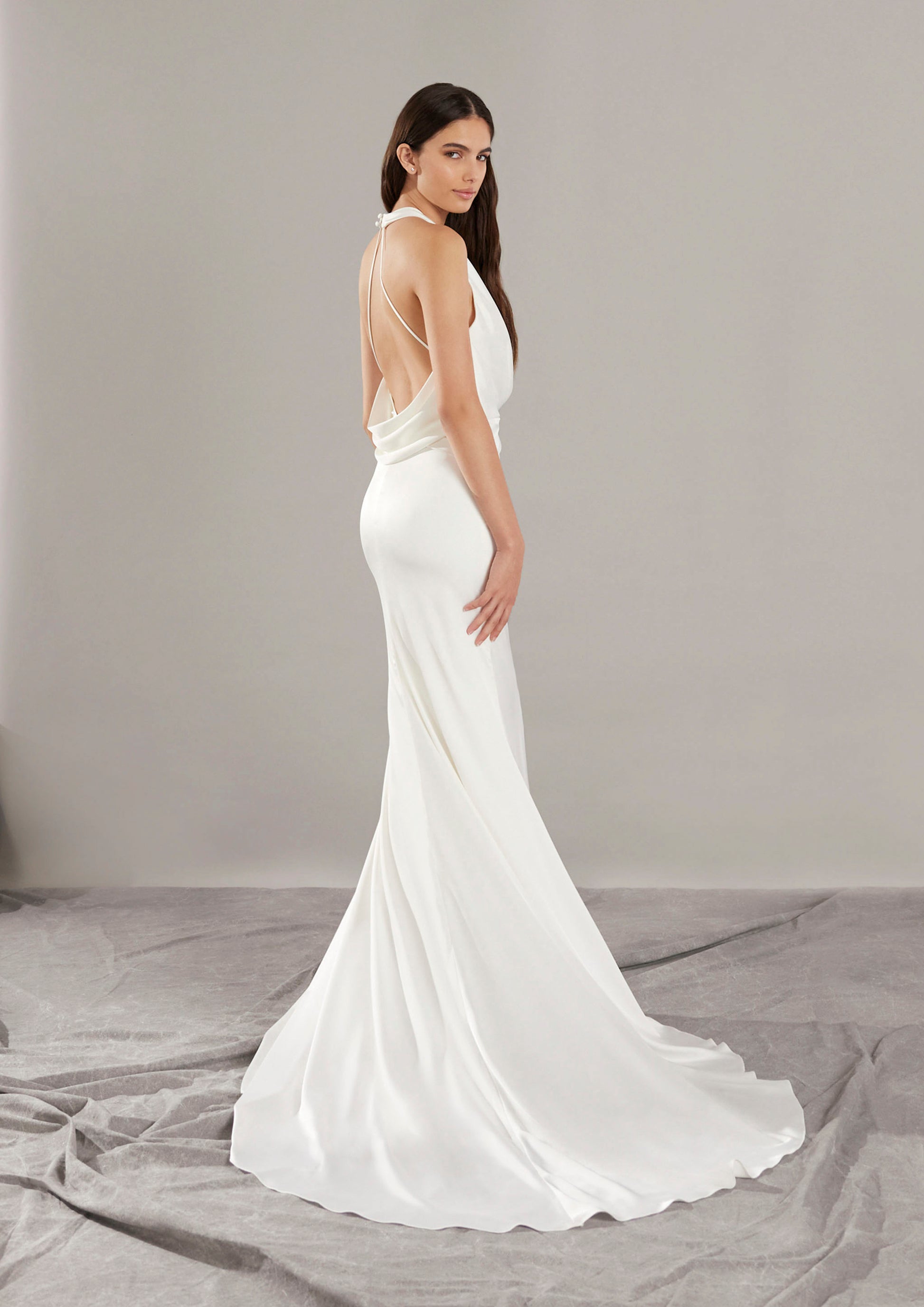 Pronovias Gabriell Halter Neck Wedding Dress Pronovias Gabriell Halter Neck Wedding Dress