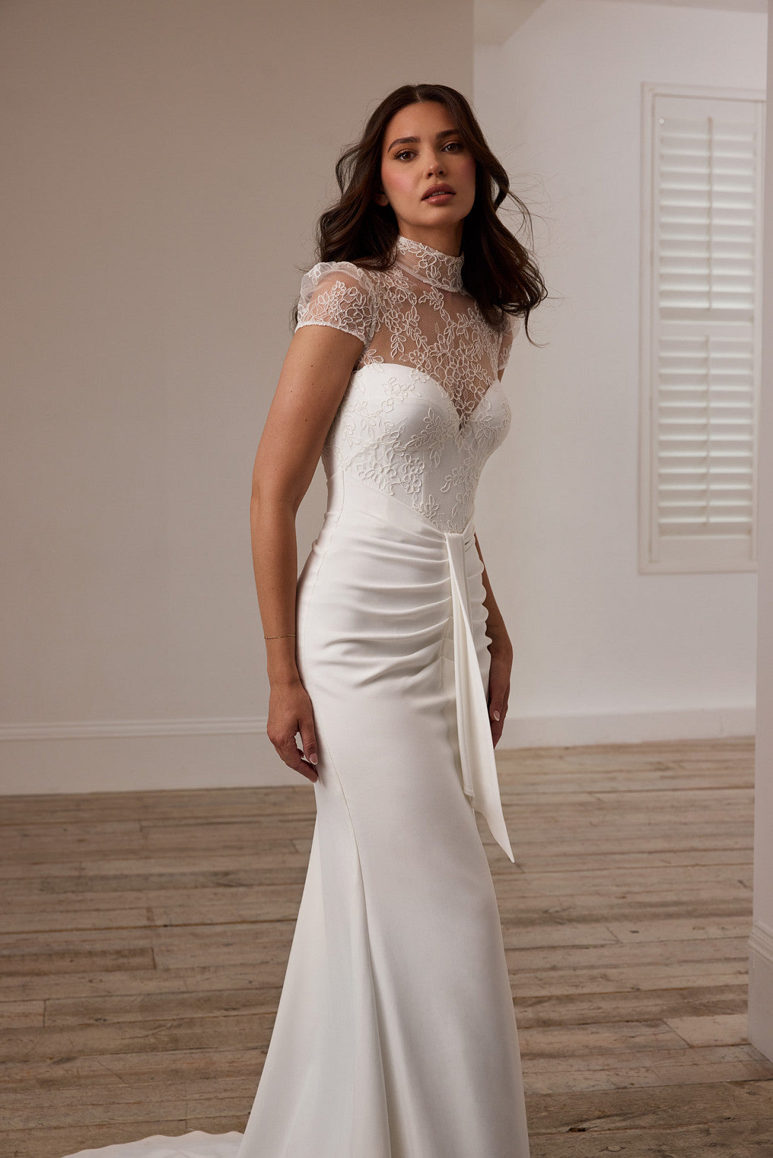 SUZANNE NEVILLE 2025 CASCADE WEDDING DRESS