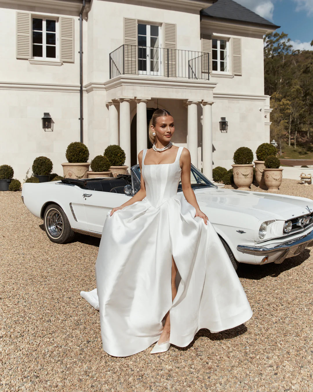 JANE HILL NAVY WEDDING DRESS