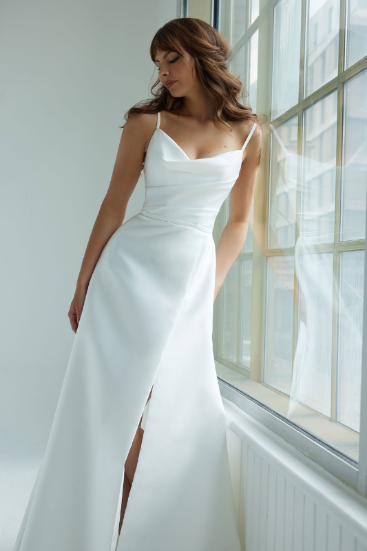 SUZANNE NEVILLE 2023 CALDERA WEDDING DRESS
