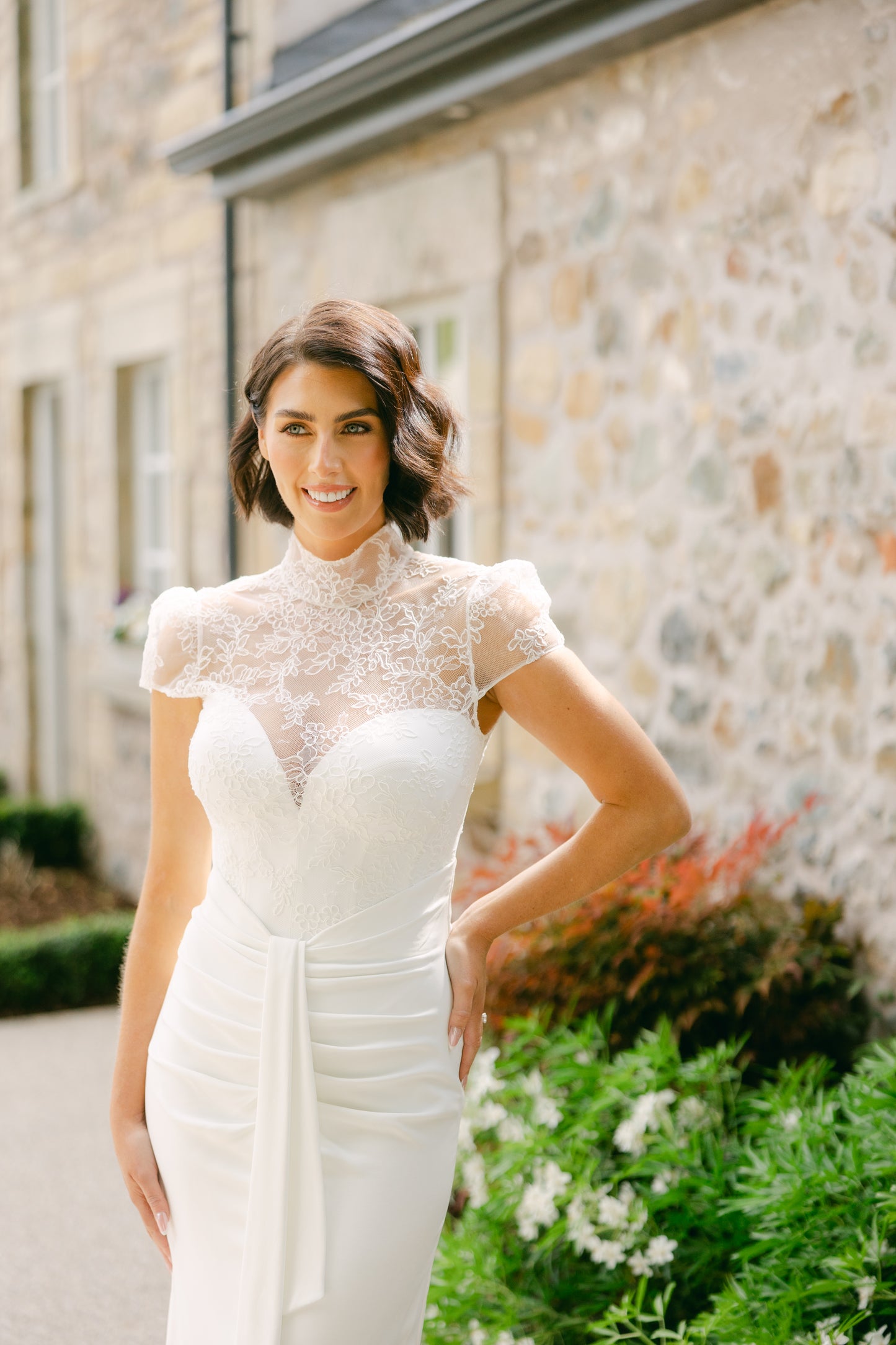 SUZANNE NEVILLE 2025 CASCADE WEDDING DRESS
