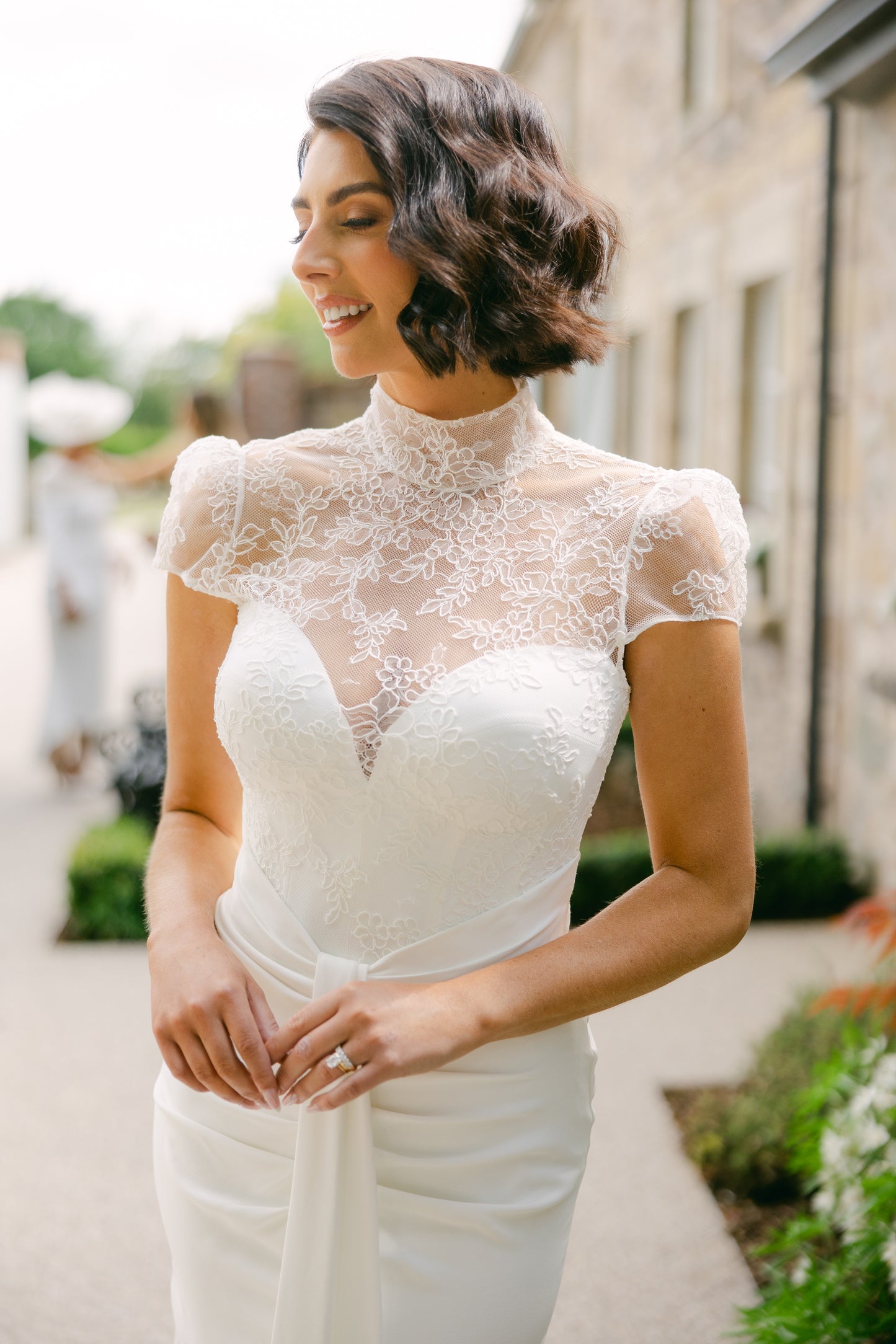 SUZANNE NEVILLE 2025 CASCADE WEDDING DRESS